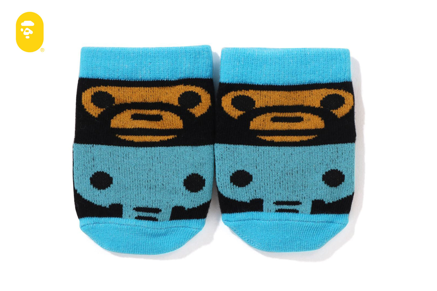 BAPE MILO FRIENDS BLOCK BABY SOCKS
