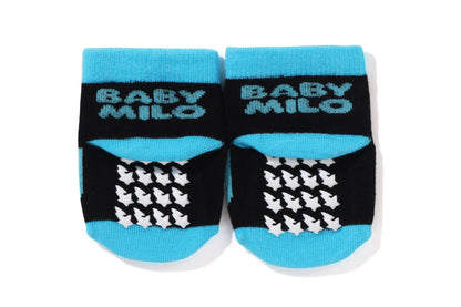 BAPE MILO FRIENDS BLOCK BABY SOCKS