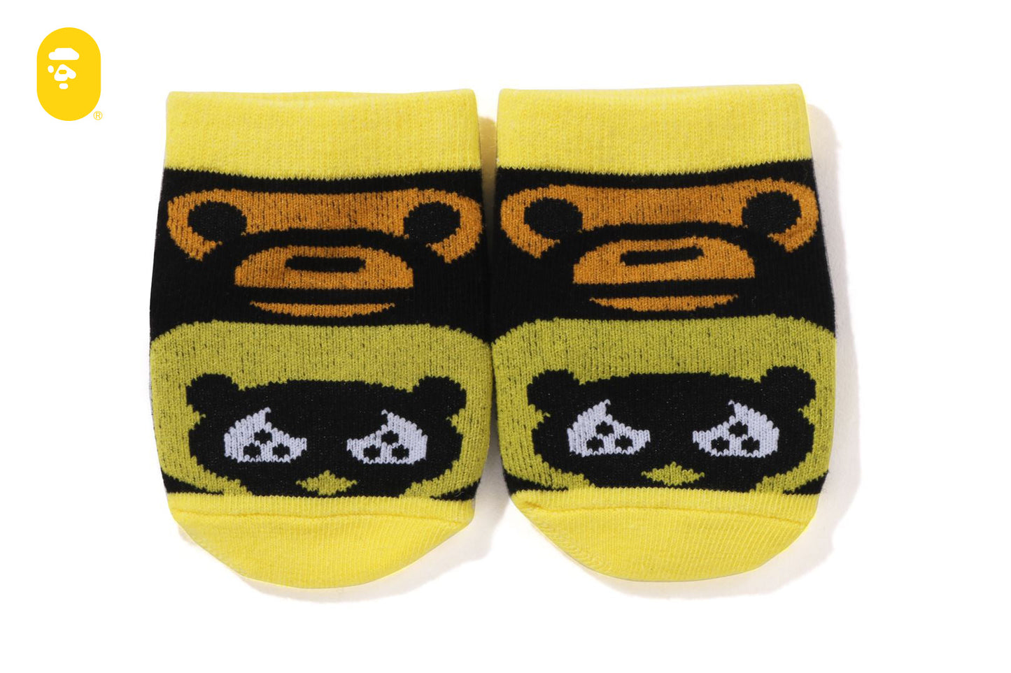 BAPE MILO FRIENDS BLOCK BABY SOCKS