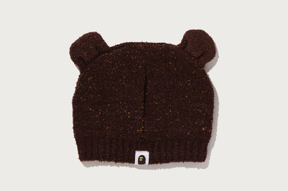 BAPE MILO FACE BEAR EAR BABY KNIT CAP