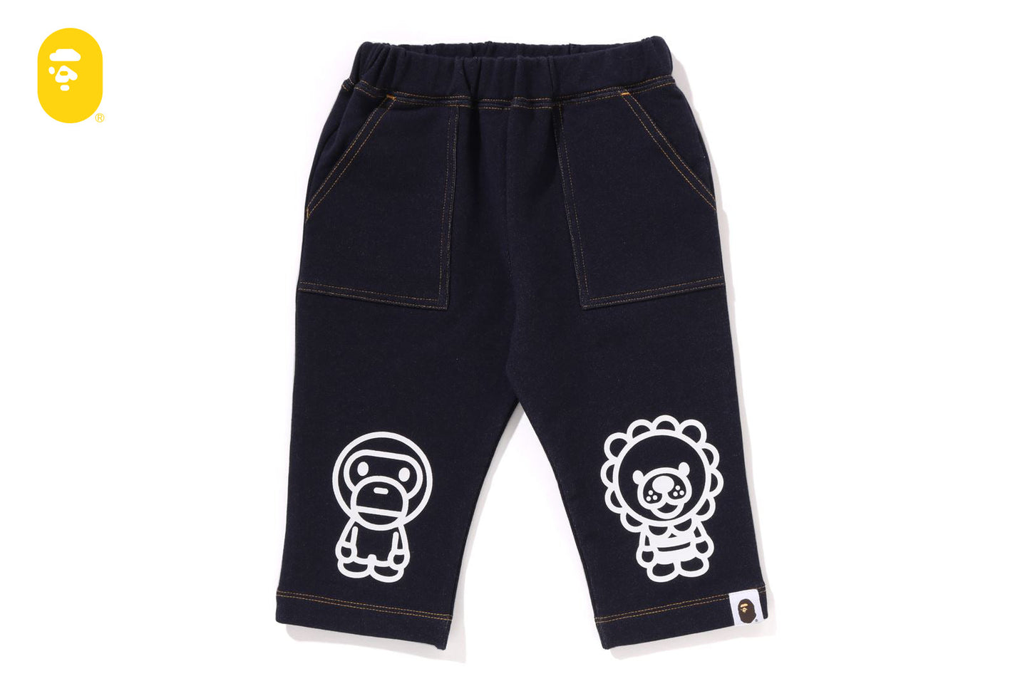 BAPE BABY MILO JERSEY DENIM BABY PANTS
