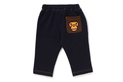 BAPE BABY MILO JERSEY DENIM BABY PANTS