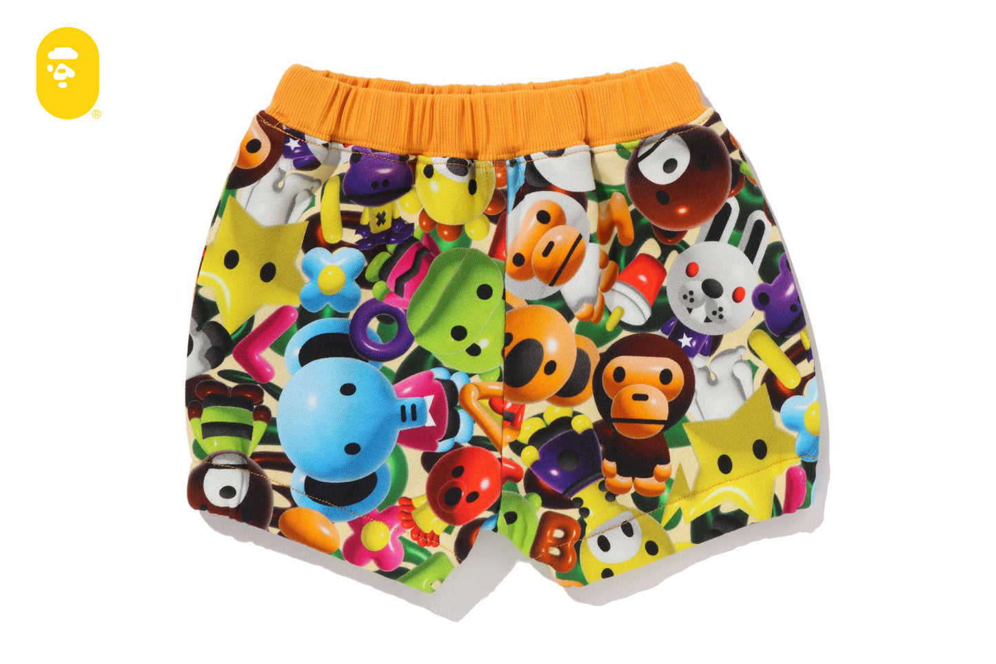 BAPE 3D MILO ALL FRIENDS 嬰兒短褲