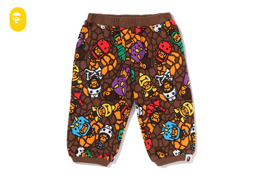 BAPE MILO 多恐龍圖案嬰兒褲
