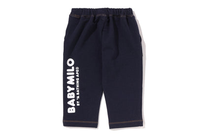 BAPE BABY MILO 恐龍運動牛仔寶寶褲