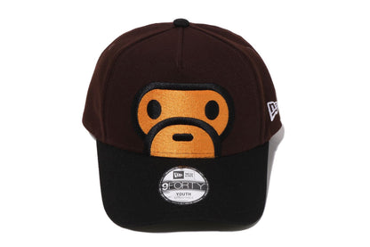 BAPE MILO FACE NEW ERA 9FORTY CAP