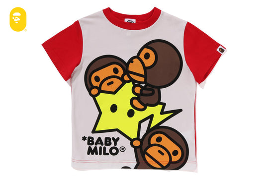 BAPE BABY MILO STA 夜光面板印刷T恤