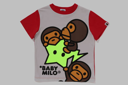 BAPE BABY MILO STA 夜光面板印刷T恤