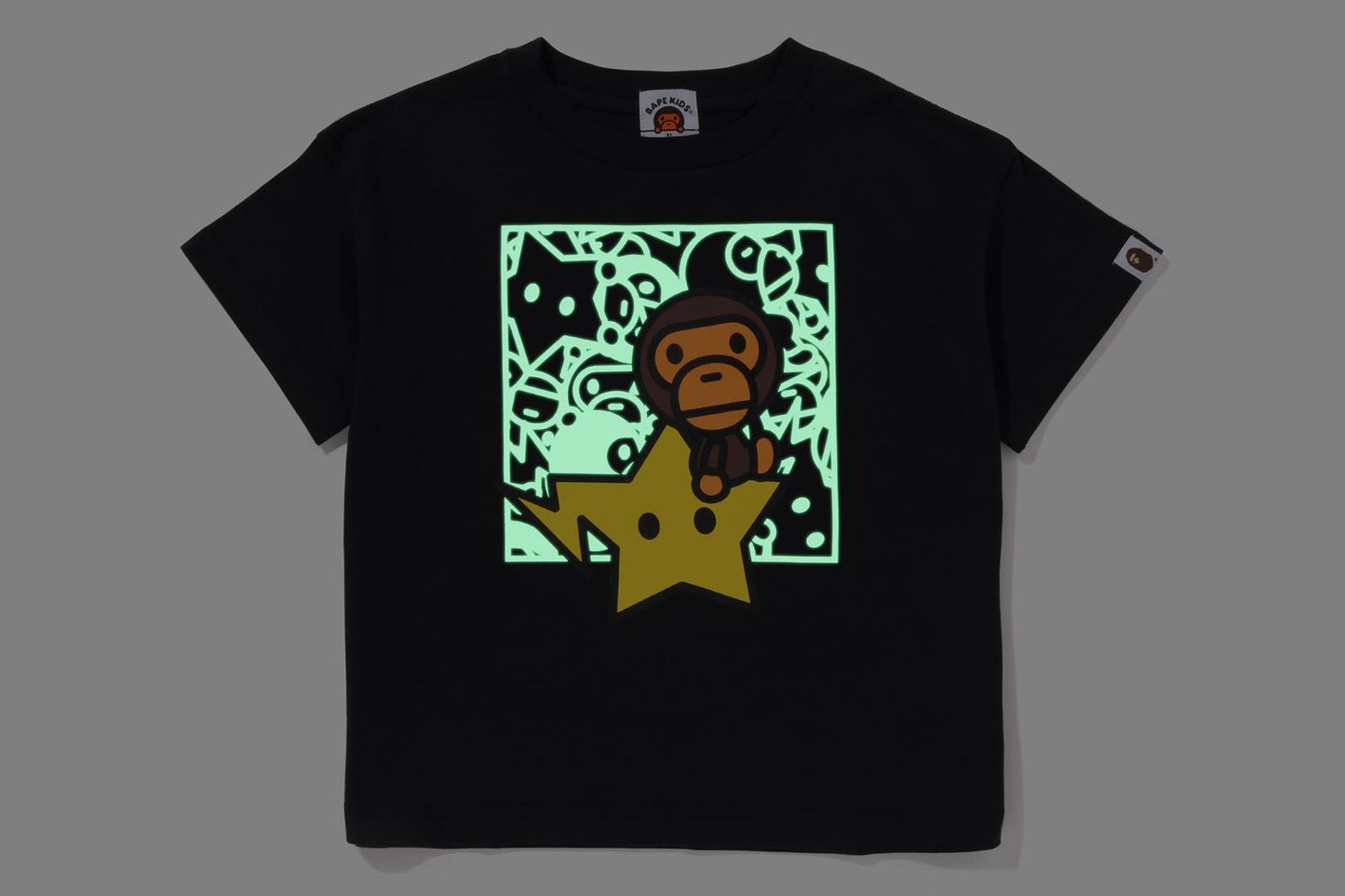 BAPE BABY MILO STA 夜光放鬆版T恤