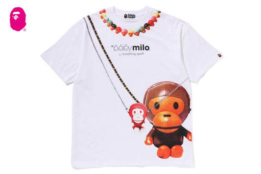BAPE BABY MILO FAKE PRINT OVERSIZED TEE