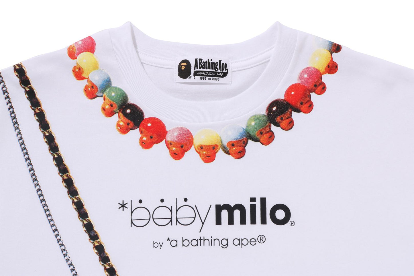 BAPE BABY MILO FAKE PRINT OVERSIZED TEE