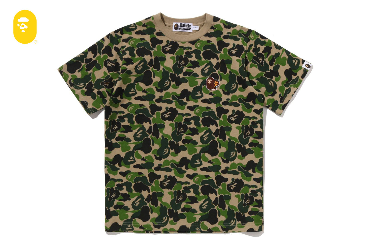BAPE ABC CAMO APE & MILO ONE POINT TEE