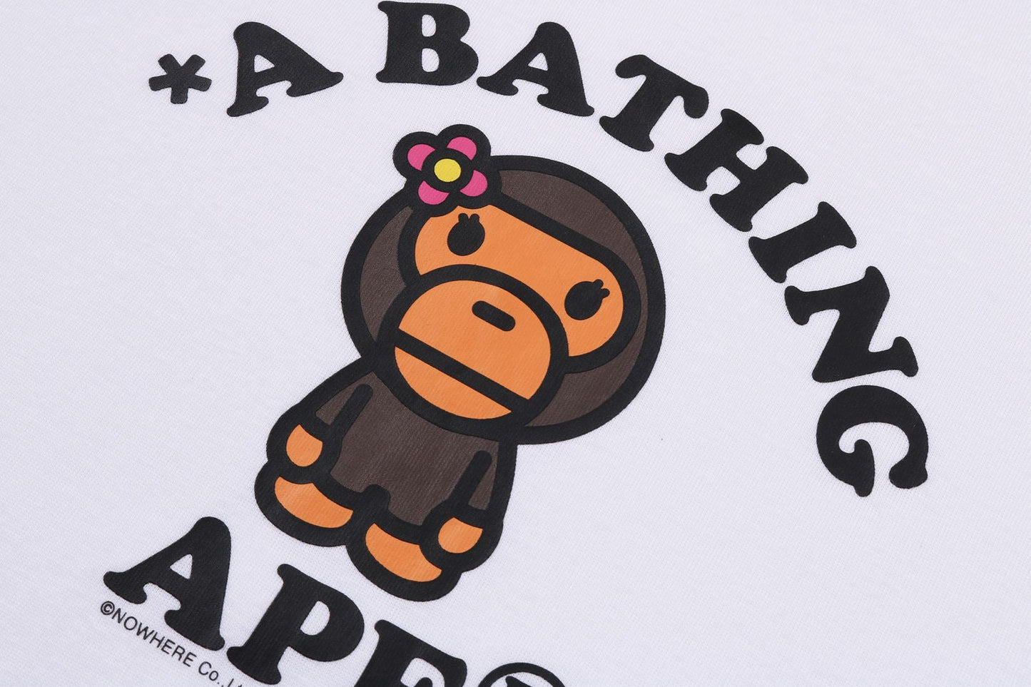 BAPE BABY LISA 大學短版T恤