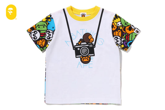 BAPE MILO ALL FRIENDS FAKE CAMERA TEE