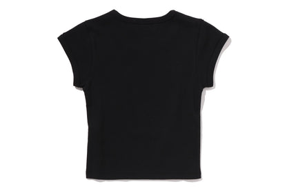 BAPE BABY MILO CRYSTAL STONE CROPPED TEE