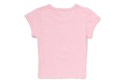 BAPE BABY MILO CRYSTAL STONE CROPPED TEE