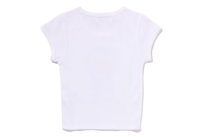 BAPE BABY MILO CRYSTAL STONE CROPPED TEE