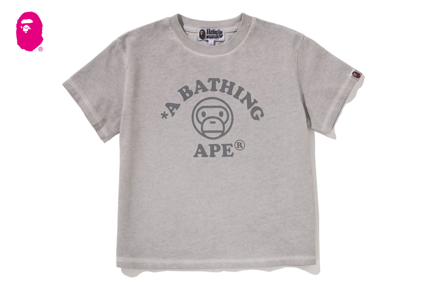 BAPE BABY MILO 漂白染色迷你T恤