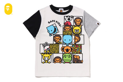 BAPE BABY MILO FRIENDS BLOCK TEE