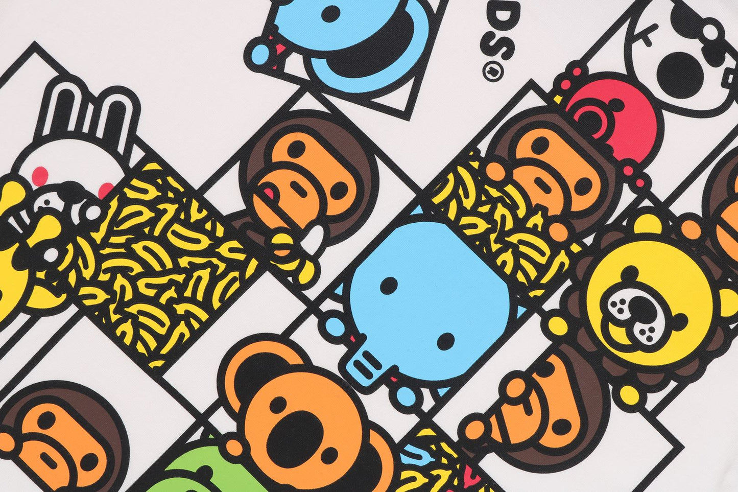 BAPE BABY MILO FRIENDS BLOCK TEE