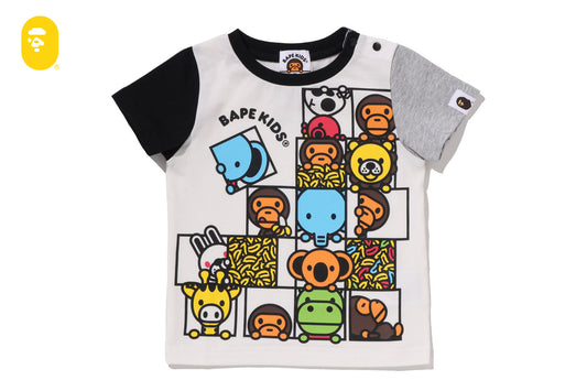 BAPE BABY MILO FRIENDS BLOCK TEE