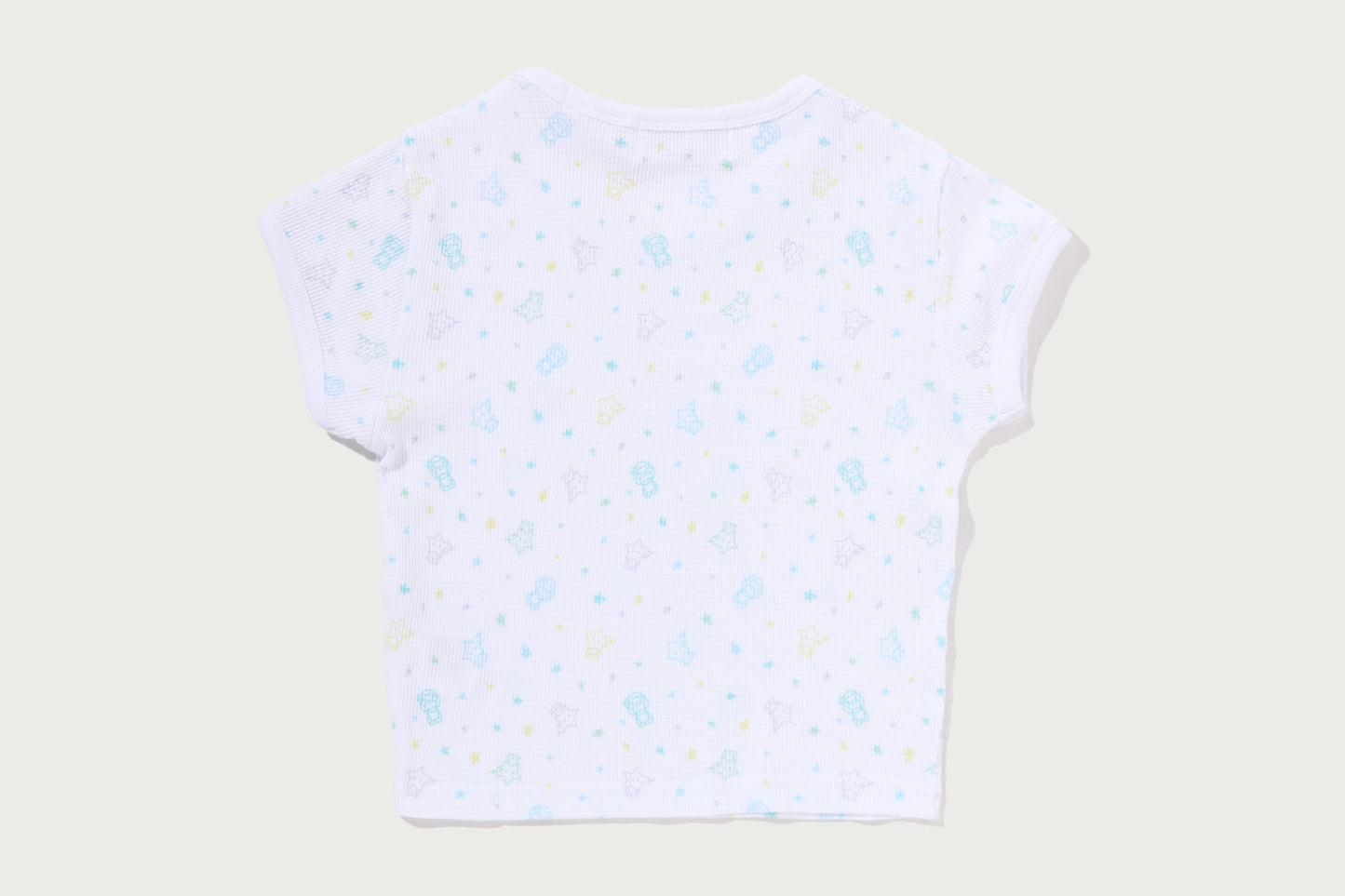 BAPE LISA MILO STA PATTERN ONE POINT CROPPED TEE
