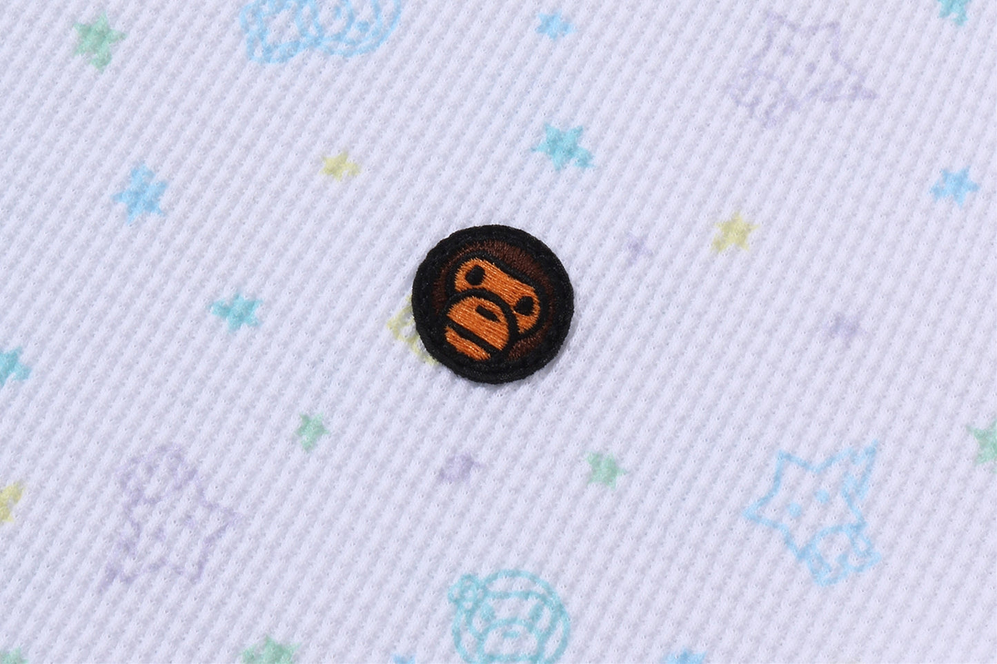 BAPE LISA MILO STA PATTERN ONE POINT CROPPED TEE