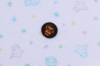BAPE LISA MILO STA PATTERN ONE POINT CROPPED TEE