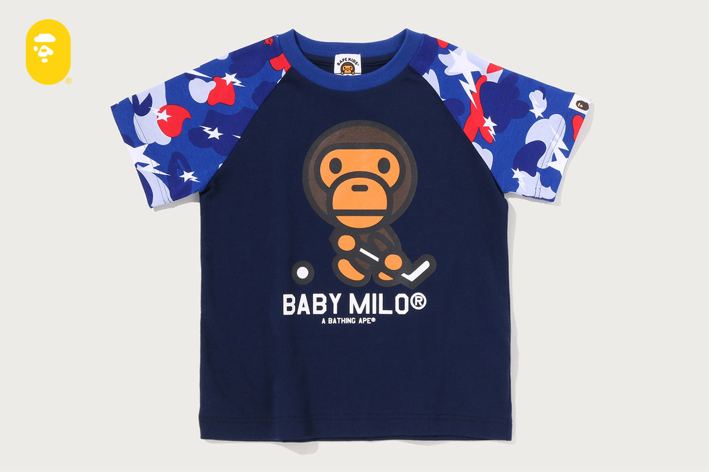 BAPE STA STRIKE CAMO BABY MILO HOCKEY TEE