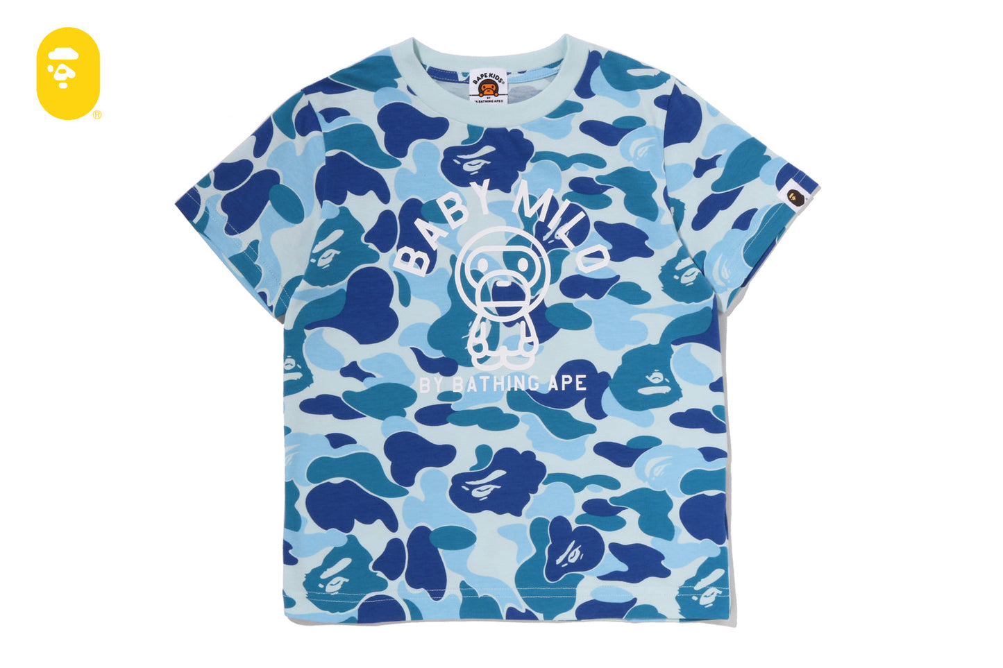 BAPE ABC CAMO BABY MILO COLLEGE TEE