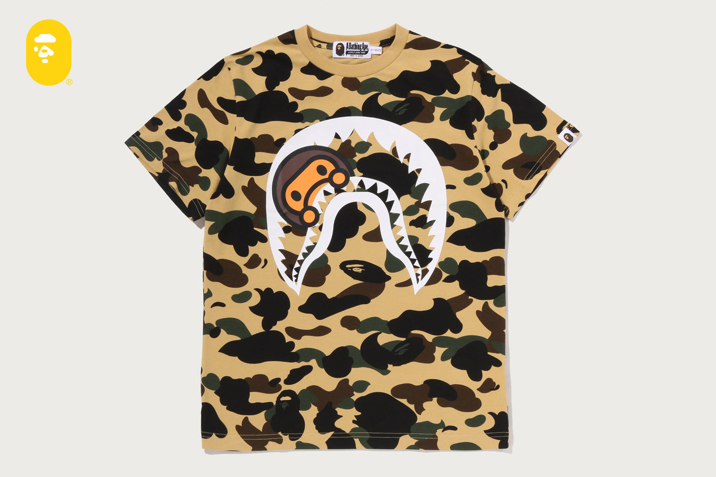 BAPE 1ST CAMO MILO SHARK TEE
