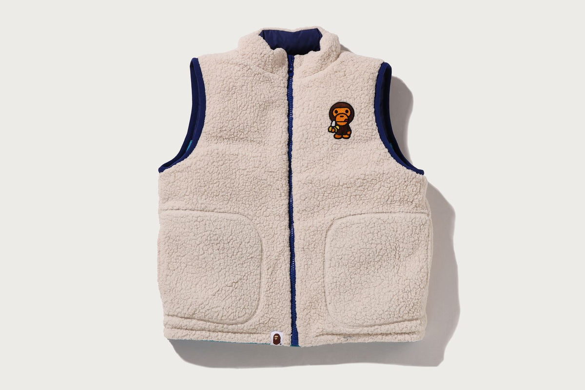 BAPE BABY MILO REVERSIBLE DOWN VEST