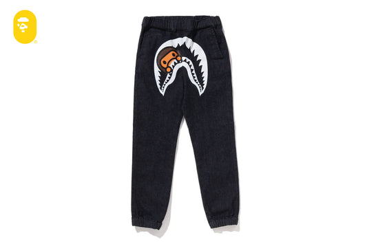 BAPE MILO SHARK JOGGER 10 OZ DENIM PANTS