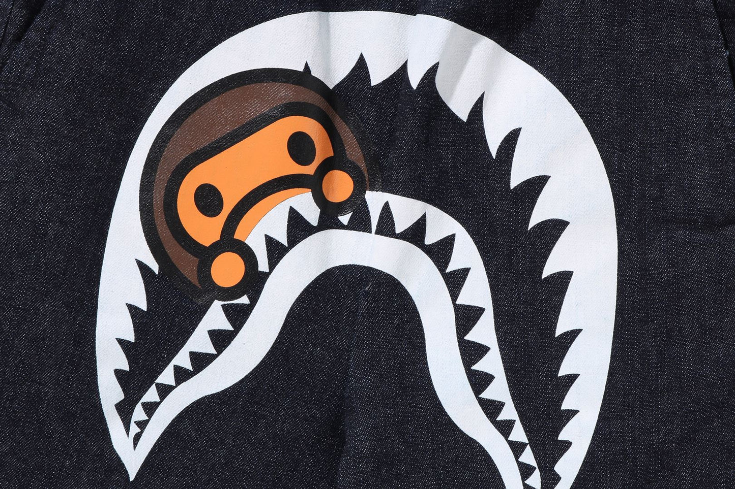 BAPE MILO SHARK JOGGER 10 OZ DENIM PANTS