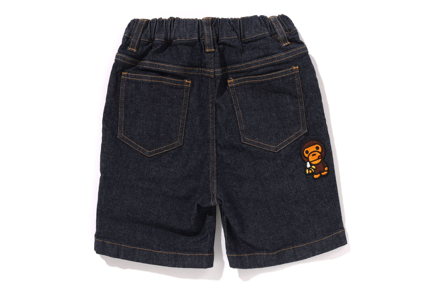 BAPE MILO FACE 10 OZ 彈性牛仔短褲