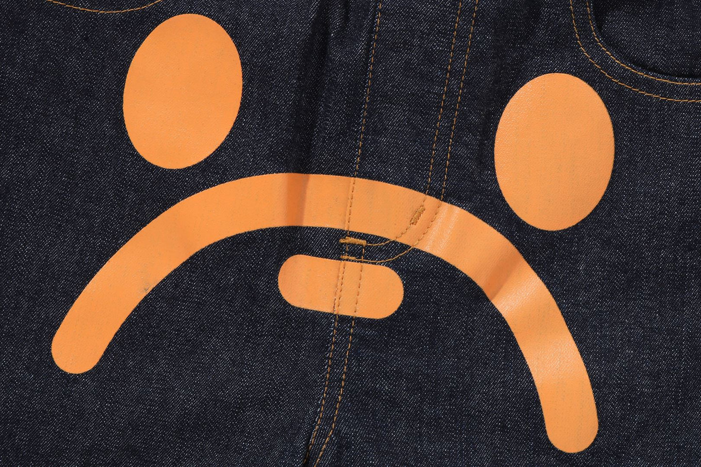 BAPE MILO FACE 10 OZ 彈性牛仔短褲