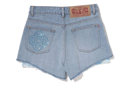 BAPE BABY LISA ONE POINT DENIM SHORTS