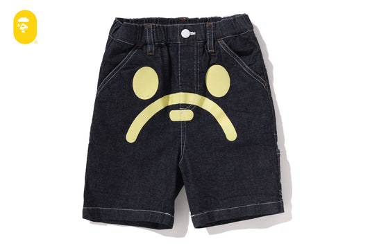 BAPE MILO FACE 10 OZ 牛仔短褲