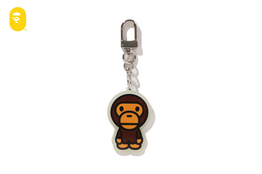 BAPE BABY MILO SKULL ACRYLIC KEYCHAIN