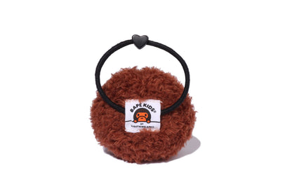 BAPE BABY MILO 毛絨玩具髮圈
