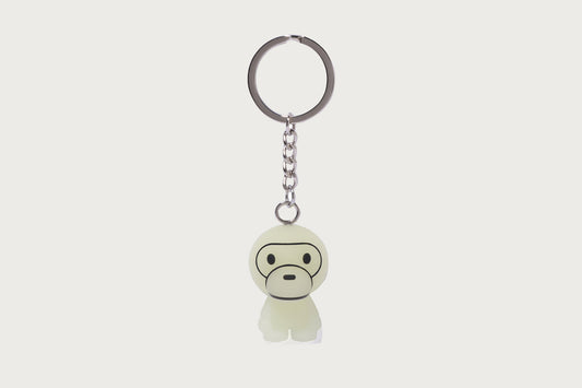 BAPE GLOW IN THE DARK BABY MILO 鑰匙圈