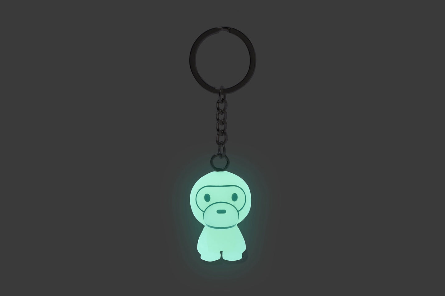 BAPE GLOW IN THE DARK BABY MILO 鑰匙圈
