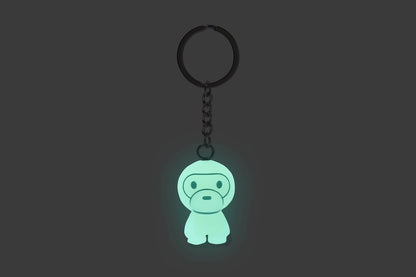BAPE GLOW IN THE DARK BABY MILO 鑰匙圈