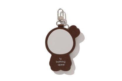 BAPE CRYSTALSTONE BABY LISA MIRROR KEYCHAIN