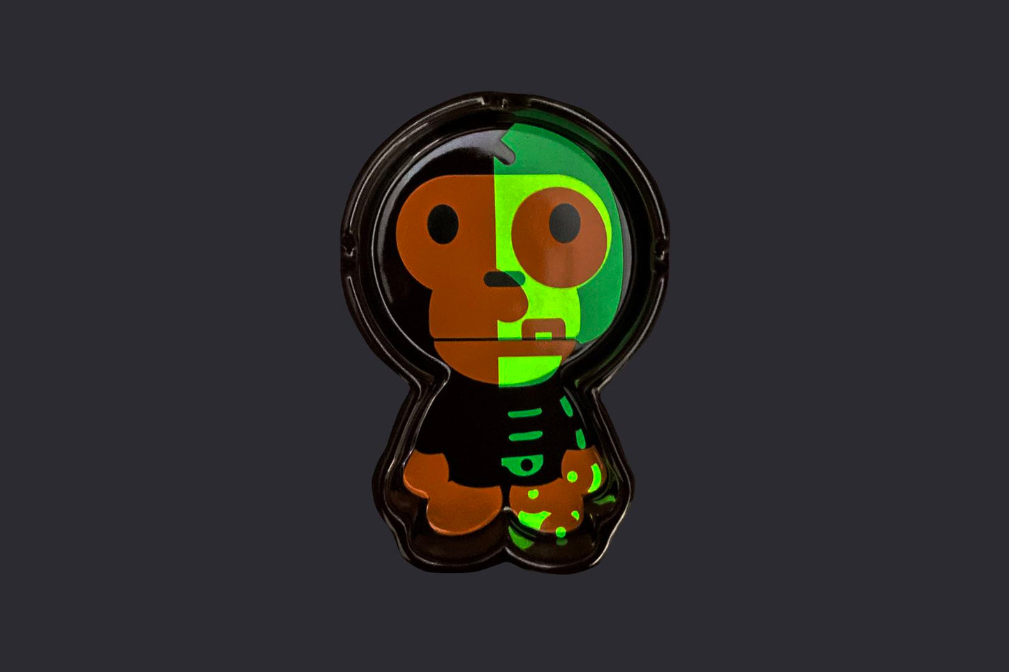 BAPE BABY MILO SKULL 夜光托盤