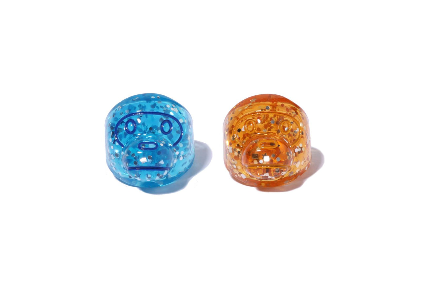 BAPE BABY MILO GLITTER ACRYLIC RING SET