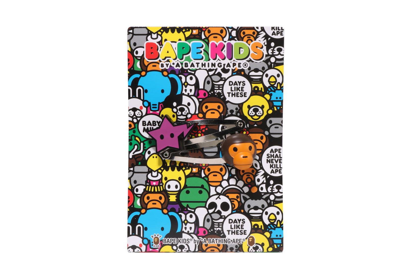 BAPE BABY MILO STA 髮夾套裝