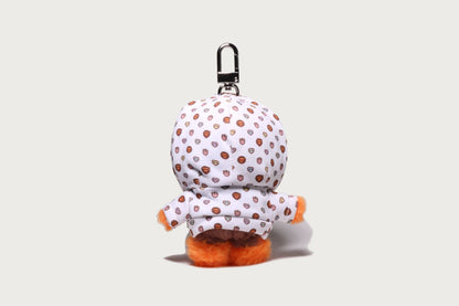 BAPE MILOGRAM SWEETS PATTERN HOODIE BABY MILO FUR DOLL KEY CHAIN