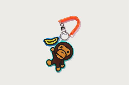 BAPE BABY MILO BANANA COIL KEYCHAIN