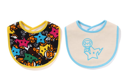 BAPE ALL BABY MILO STA 圍兜禮盒組